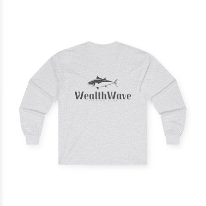 WealthWave Fishing Logo Long Sleeve Tee