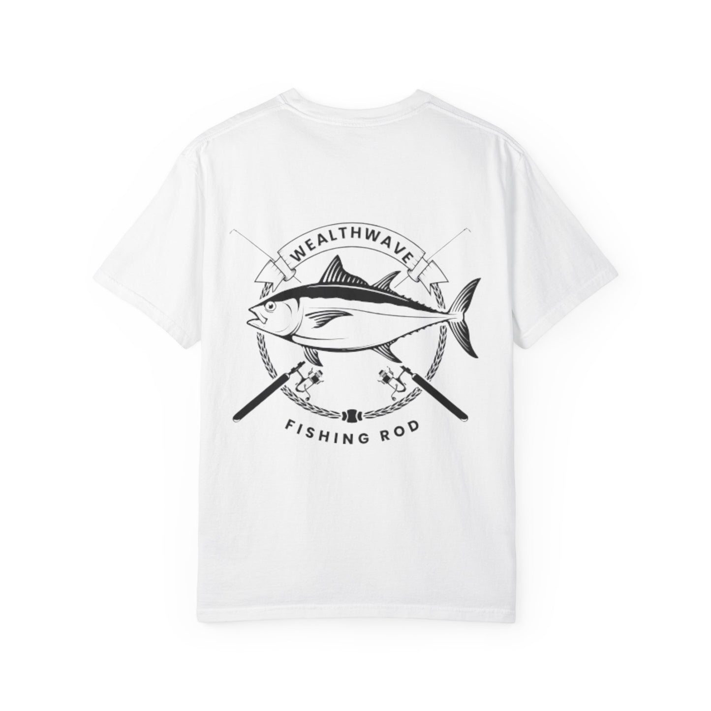 Fishing Rod Tuna Graphic T-Shirt — WealthWave Angler Tee