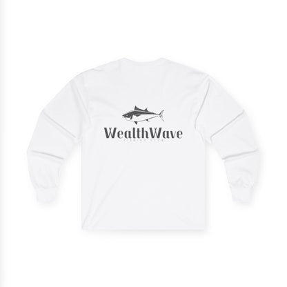 WealthWave Fishing Logo Long Sleeve Tee