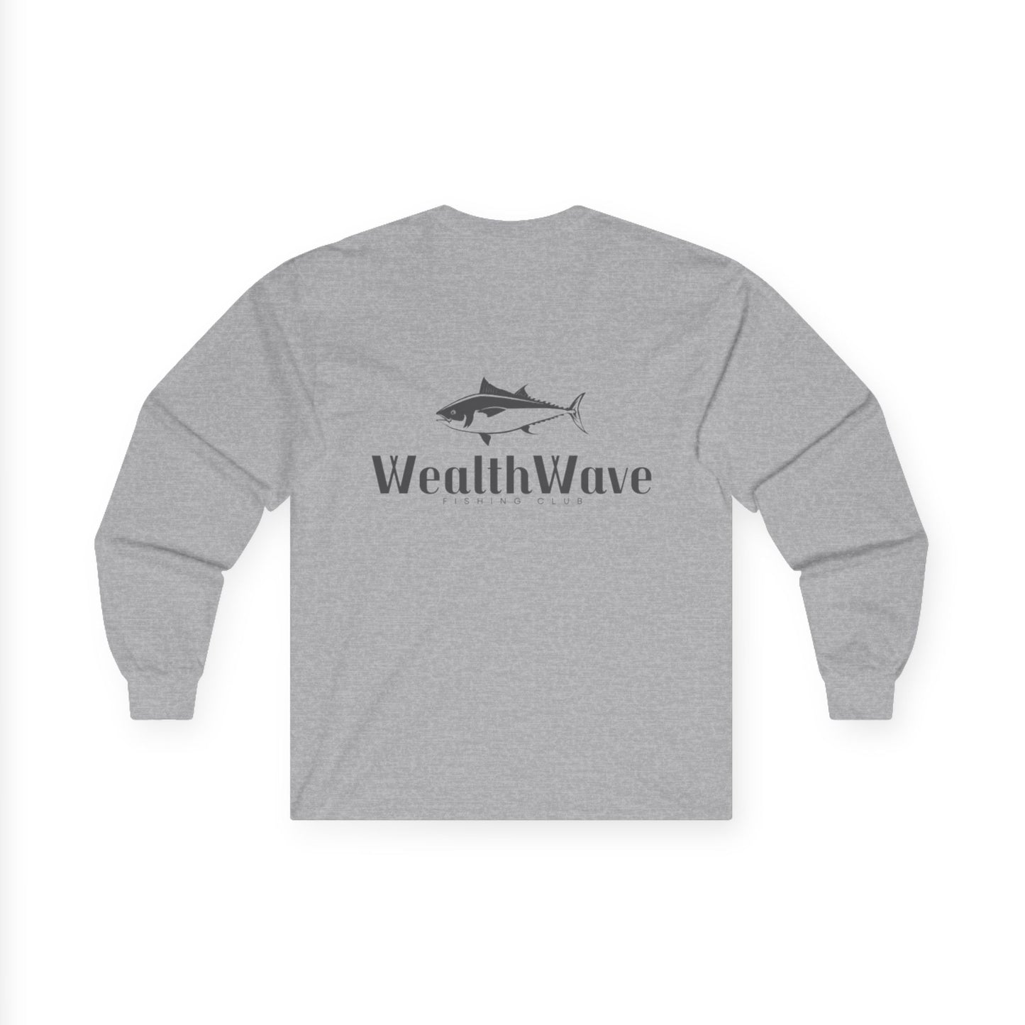 WealthWave Fishing Logo Long Sleeve Tee