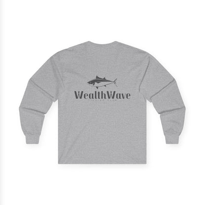 WealthWave Fishing Logo Long Sleeve Tee