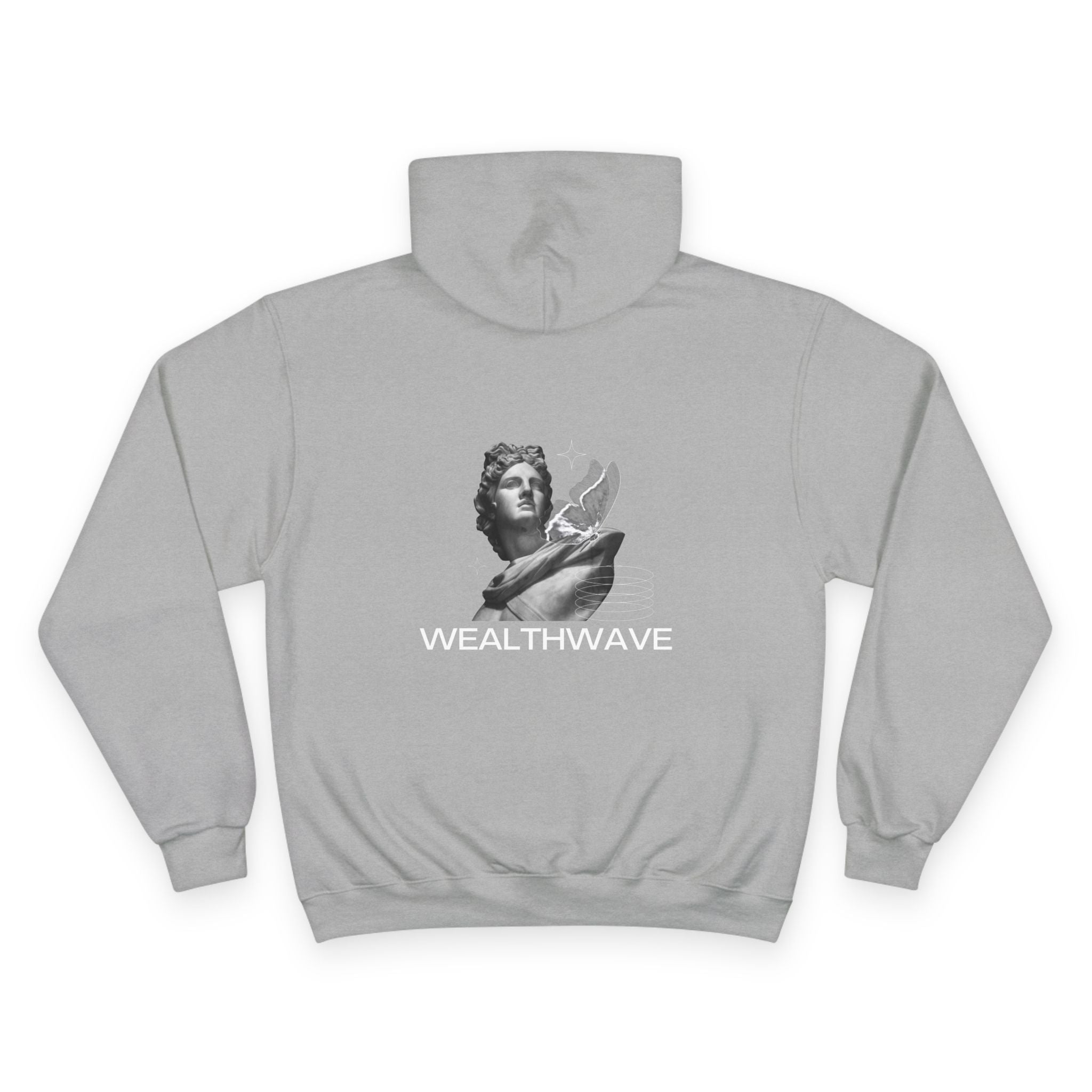 Champion Hoodie - WEALTHWAVE Statue Graphic Pullover