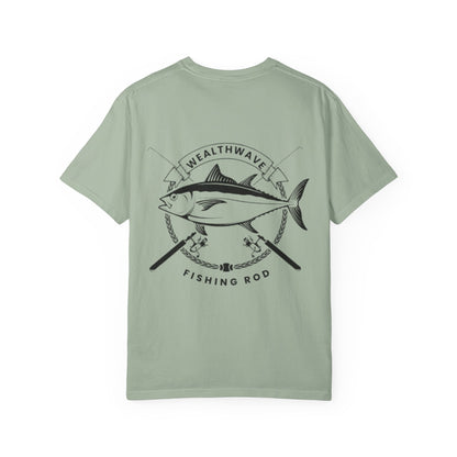 Fishing Rod Tuna Graphic T-Shirt — WealthWave Angler Tee