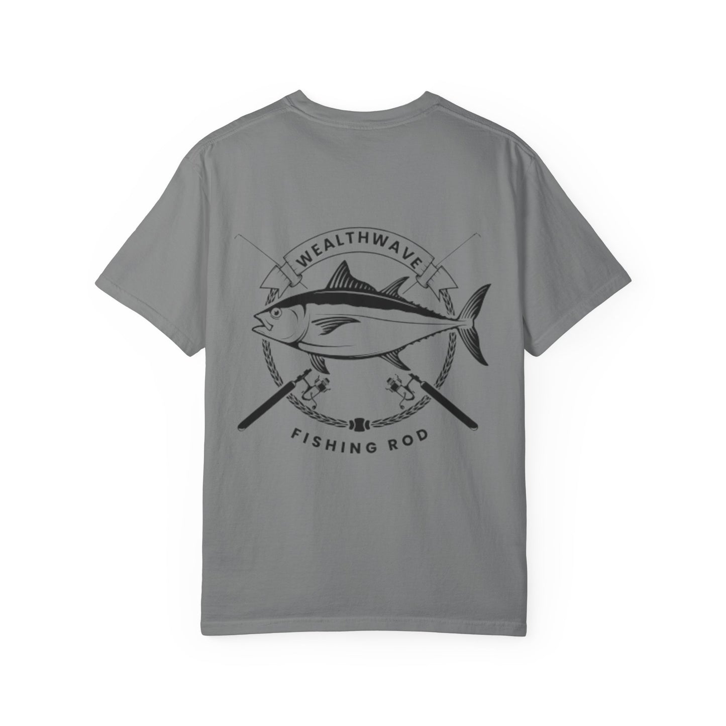 Fishing Rod Tuna Graphic T-Shirt — WealthWave Angler Tee