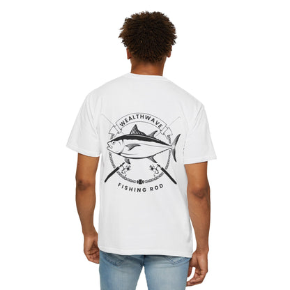 Fishing Rod Tuna Graphic T-Shirt — WealthWave Angler Tee