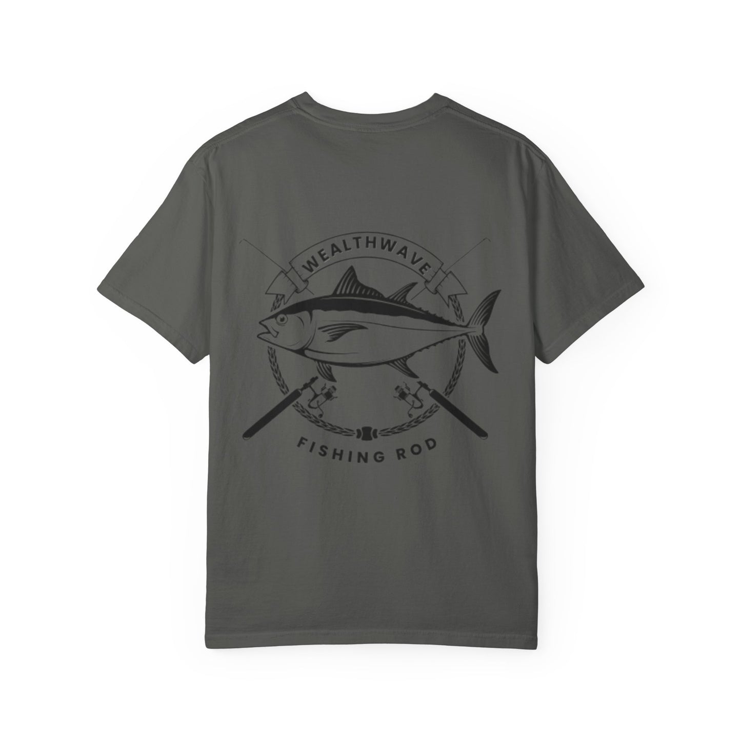 Fishing Rod Tuna Graphic T-Shirt — WealthWave Angler Tee