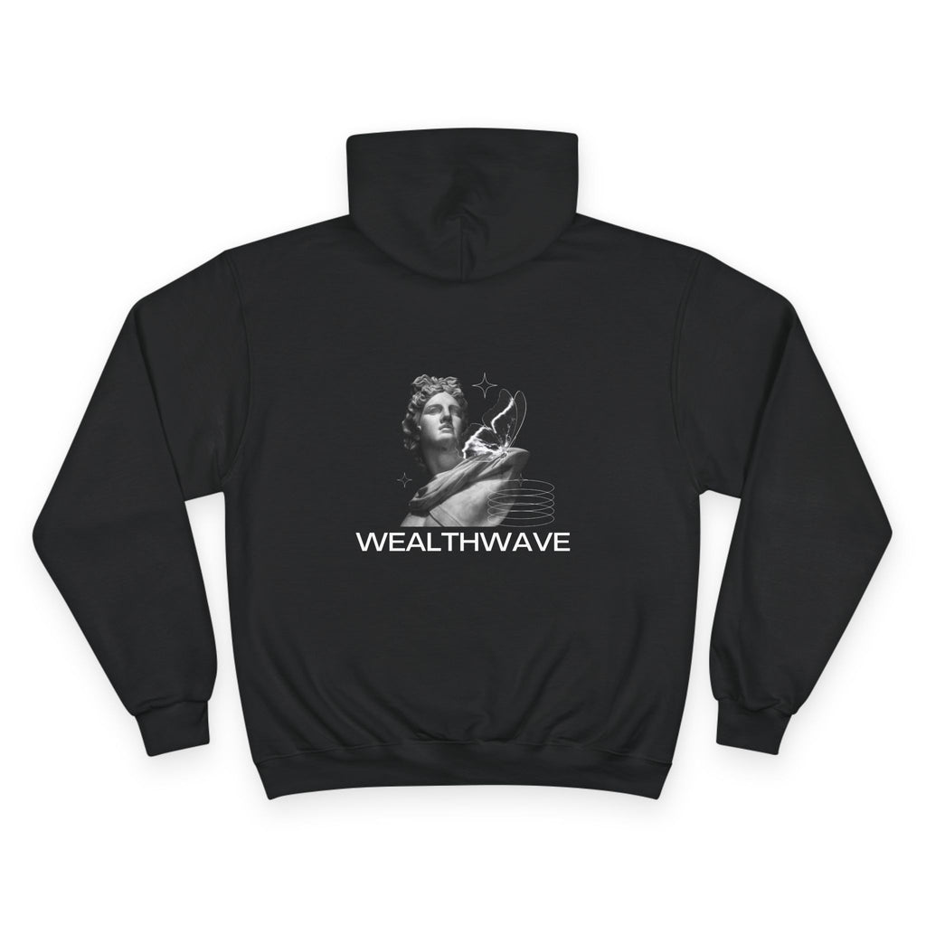 Champion Hoodie - WEALTHWAVE Statue Graphic Pullover