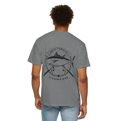 Fishing Rod Tuna Graphic T-Shirt — WealthWave Angler Tee